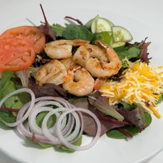 MIXED GREENS SALAD W/ SHRIMP